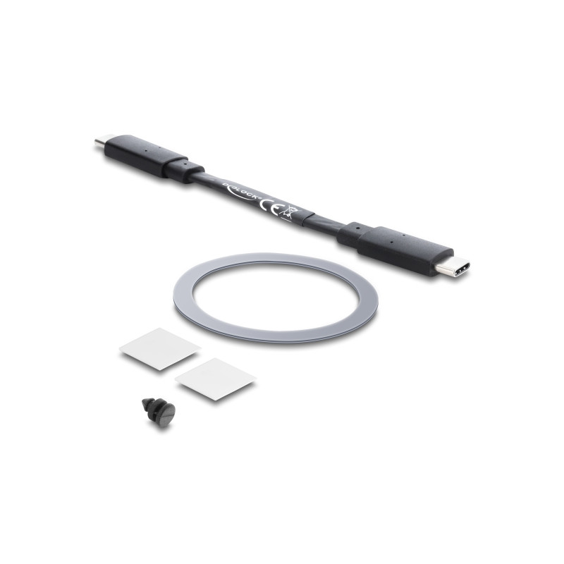 Delock Magnetisches Gehäuse USB Type-C™ 10 Gbps für 1 x M.2 NVMe oder SATA SSD