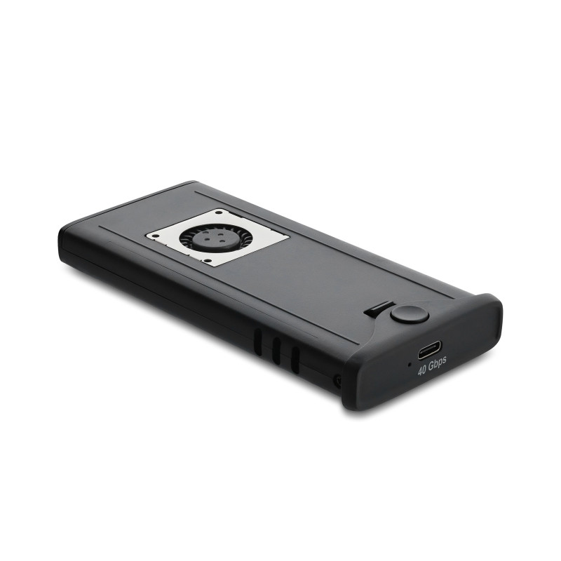 Delock USB Type-C™ 40 Gbps Gehäuse für 1 x M.2 NVMe PCIe SSD mit Lüfter - werkzeugfrei