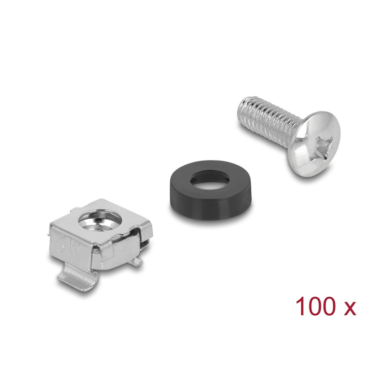 Delock Rack Montage Set für 10″ und 19″ 100 Stück
