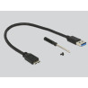 Delock Externes Gehäuse M.2 Key B 42 mm SSD - USB 3.0 Typ Micro-B Buchse mit Verschlüsselungsfunktion