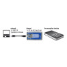 Delock Externes Gehäuse M.2 Key B 42 mm SSD - USB 3.0 Typ Micro-B Buchse mit Verschlüsselungsfunktion