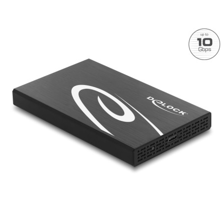Delock Externes Gehäuse für 2.5″ SATA HDD / SSD mit SuperSpeed USB 10 Gbps (USB 3.1 Gen 2)
