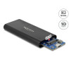 Delock Externes Gehäuse für M.2 NVMe PCIe SSD mit SuperSpeed USB 10 Gbps (USB 3.1 Gen 2) USB Type-C™ Buchse