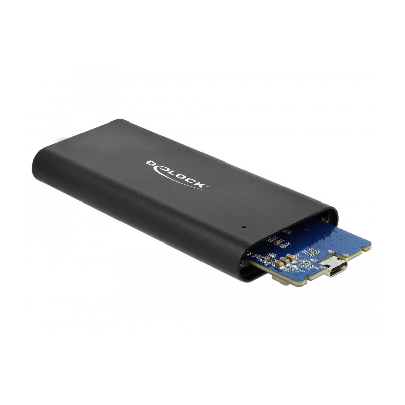 Delock Externes Gehäuse für M.2 NVMe PCIe SSD mit SuperSpeed USB 10 Gbps (USB 3.1 Gen 2) USB Type-C™ Buchse