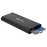 Delock Externes Gehäuse für M.2 NVMe PCIe SSD mit SuperSpeed USB 10 Gbps (USB 3.1 Gen 2) USB Type-C™ Buchse