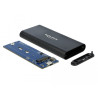 Delock Externes Gehäuse für M.2 NVMe PCIe SSD mit SuperSpeed USB 10 Gbps (USB 3.1 Gen 2) USB Type-C™ Buchse