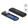 Delock Externes Gehäuse für M.2 NVMe PCIe SSD mit USB Type-C™ Buchse - werkzeugfrei