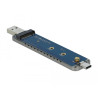 Delock Externes Gehäuse für M.2 NVMe PCIe SSD mit USB Type-C™ und Typ-A Stecker