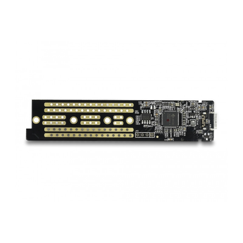 Delock Externes Gehäuse für M.2 NVMe PCIe SSD mit USB Type-C™ Buchse transparent