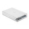 Delock Externes Gehäuse für 3.5″ SATA HDD mit USB Type-C™ Buchse transparent - werkzeugfrei