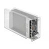Delock Externes Dual Gehäuse für 2 x 3.5″ SATA HDD mit USB Type-C™ Buchse transparent - werkzeugfrei