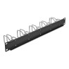 Delock 19″ Kabelmanagement Panel schwarz