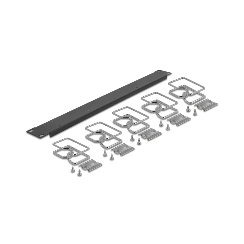 Delock 19″ Kabelmanagement Panel schwarz