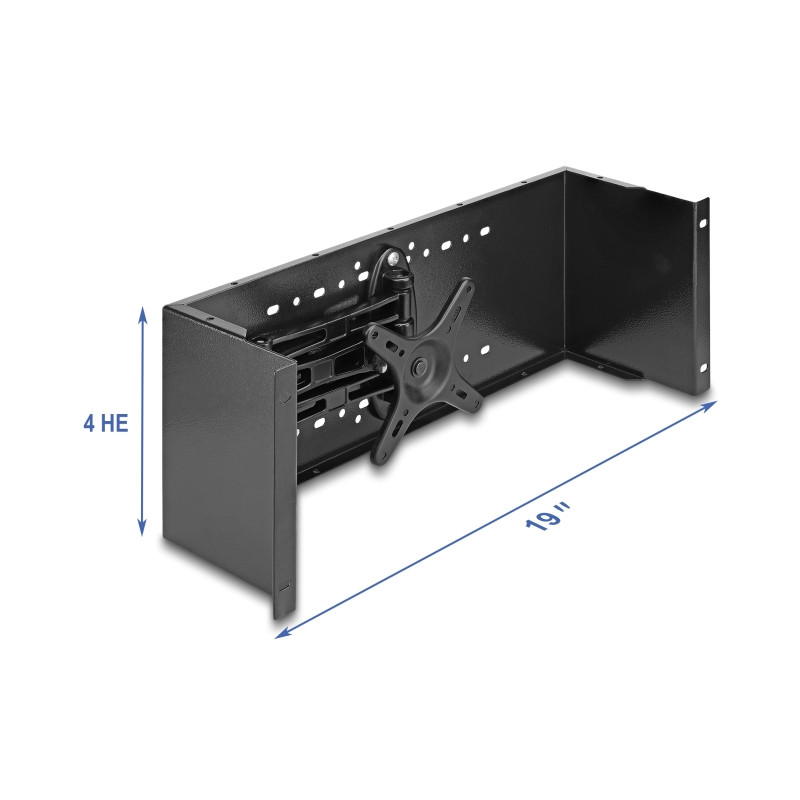 Delock 19″ Monitorarm schwarz