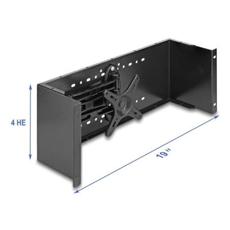 Delock 19″ Monitorarm schwarz