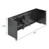 Delock 19″ Monitorarm schwarz
