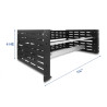 Delock 19″ Hutschienenhalterung 4 HE, schwarz