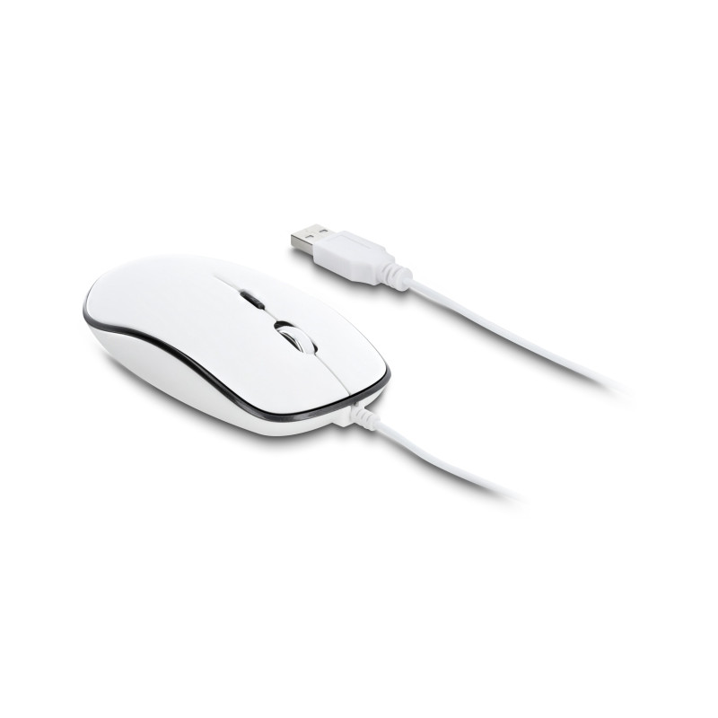 Delock Optische 4-Tasten USB Typ-A + USB Type-C™ Desktop Maus