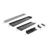 Delock 19″ Hutschienenhalterung 4 HE, schwarz