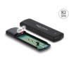 Delock Externes USB Type-C™ Combo Gehäuse für M.2 NVMe PCIe oder SATA SSD - werkzeugfrei