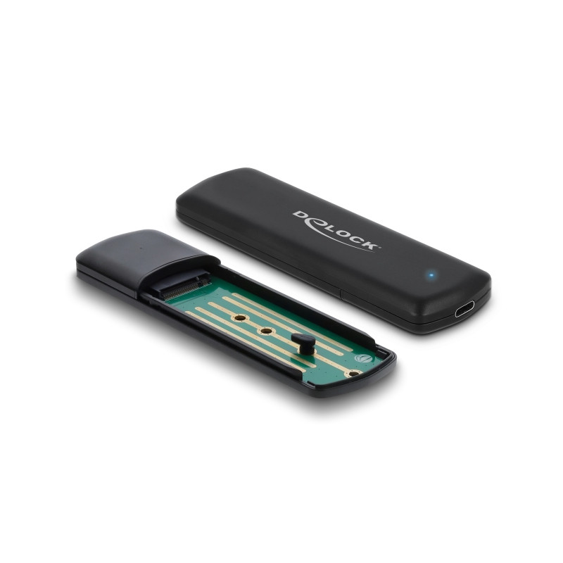 Delock Externes USB Type-C™ Combo Gehäuse für M.2 NVMe PCIe oder SATA SSD - werkzeugfrei