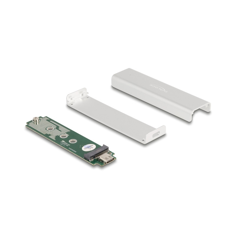 Delock Externes Gehäuse für M.2 NVMe PCIe SSD mit SuperSpeed USB 10 Gbps (USB 3.2 Gen 2) USB Type-C™ Buchse