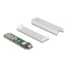 Delock Externes Gehäuse für M.2 NVMe PCIe SSD mit SuperSpeed USB 10 Gbps (USB 3.2 Gen 2) USB Type-C™ Buchse