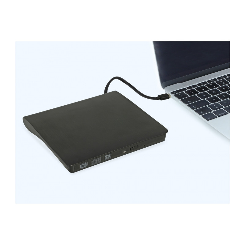 Delock Externes Gehäuse für 5.25″ Slim SATA Laufwerke 12,7 mm zu SuperSpeed USB 5 Gbps Typ-A Stecker