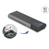 Delock Externes USB Type-C™ Combo Gehäuse für M.2 NVMe PCIe oder SATA SSD - werkzeugfrei