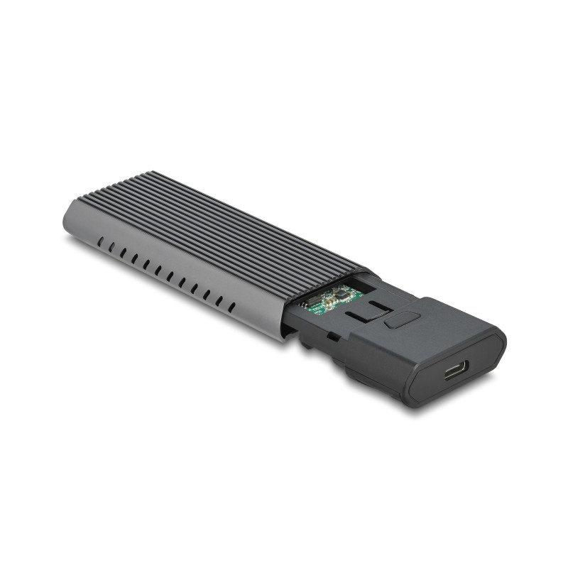 Delock Externes USB Type-C™ Combo Gehäuse für M.2 NVMe PCIe oder SATA SSD - werkzeugfrei