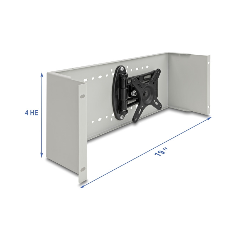 Delock 19″ Monitorarm grau