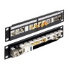 Delock 10″ Keystone Patchpanel 12 Port schwarz