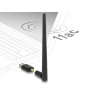 Delock USB Dualband WLAN ac/a/b/g/n Stick 867 + 300 Mbps mit externer Antenne
