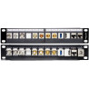 Delock 10″ Keystone Patchpanel 12 Port schwarz