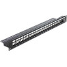 Delock 19″ Keystone Patchpanel 24 Port schwarz