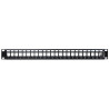 Delock 19″ Keystone Patchpanel 24 Port schwarz