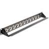Delock 19″ Keystone Patchpanel 24 Port abgestuft schwarz