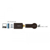 Delock USB Dualband WLAN ac/a/b/g/n Stick 867 + 300 Mbps mit externer Antenne