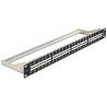Delock 19″ Keystone Patchpanel 48 Port 1 HE schwarz