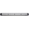 Delock 19″ Keystone Patchpanel 48 Port 1 HE schwarz