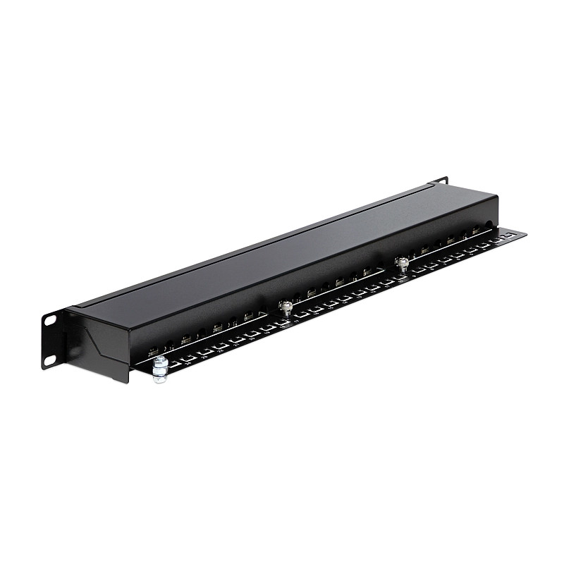 Delock 19″ Patchpanel 24 Port Cat.6 schwarz