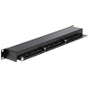 Delock 19″ Patchpanel 24 Port Cat.6 schwarz