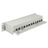 Delock 10″ Patchpanel 12 Port Cat.6 grau