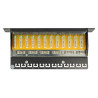 Delock 10″ Patchpanel 12 Port Cat.6 grau