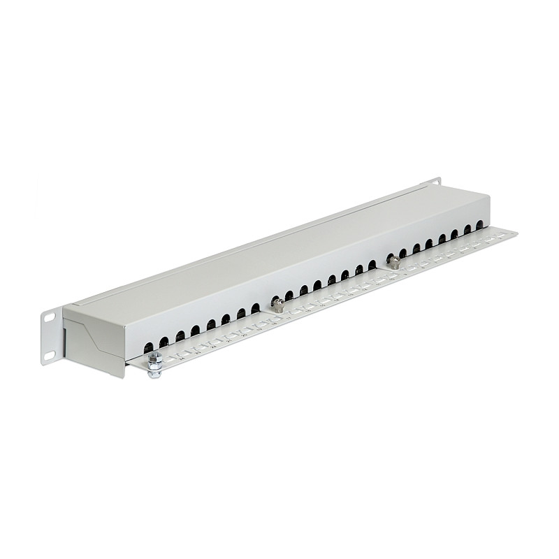 Delock 19″ Patchpanel 24 Port Cat.6 grau