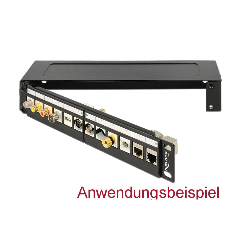 Delock 10″ Wandhalterung 1 HE