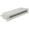 Delock 10″ Patchpanel 12 Port Cat.6A grau