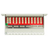 Delock 10″ Patchpanel 12 Port Cat.6A grau