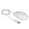 Delock Optische 3-Tasten LED Maus USB Typ-A weiß