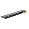 Delock 19″ Patchpanel 24 Port Cat.6 0,5 HE schwarz